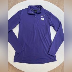 Nike Washington Huskies dri-fit quarter zip up sweatshirt